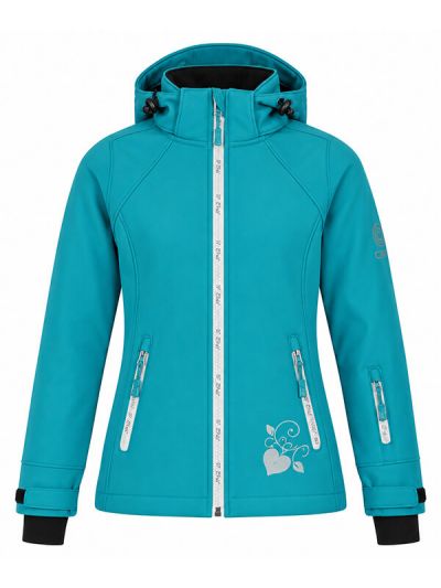Dekliška smučarska jakna O'STYLE Softshell - turkizne barve