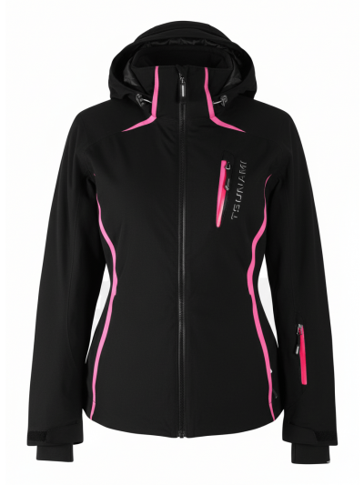 Ženska smučarska bunda Tsunami 11209 črna / roza